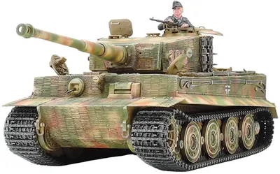 Model de asamblare TAMIYA Militari: Tancuri - Tiger I, versiunea târzie (TAM35146)