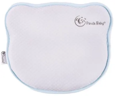 Pernă ergonomică pentru bebeluși Panda Baby - Pillow, albastru