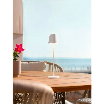 Lampa podea PETIT Nisipiu Bej Aluminiu LED 2 Wat 3.7 Volt 101Lm 3000K IP54 Intrerupator On/Off USB wire