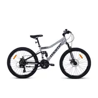 ROCK 24" FS MTB copii, SHIMANO 21 viteze, frâne disc, suspensie