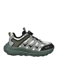Pantofi sport cu logo si sireturi - Alb/Gri