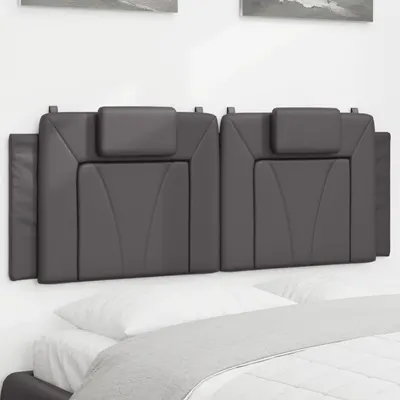 vidaXL Pernă pentru tăblie, Viana, gri, 120 cm, piele artificială