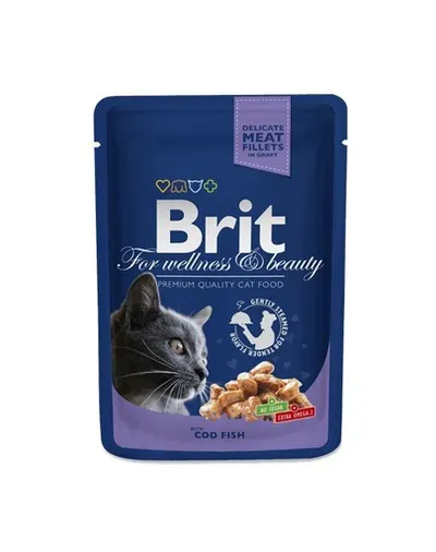 BRIT Premium Cat Adult pește cod 100 g