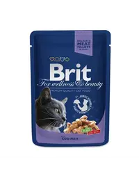 BRIT Premium Cat Adult pește cod 100 g