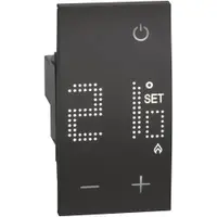 Termostat electronic de camera 2 module Bticino Living Now KG4441, negru