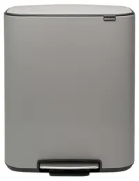 Coș de gunoi Brabantia - Bo Pedal, 60 l, Gri beton mineral
