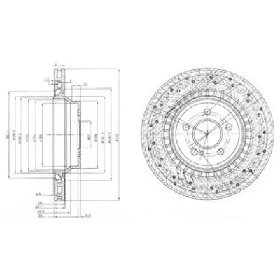 Disc frana DELPHI BG3917