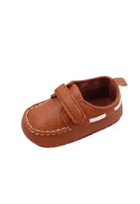 Pantofi Model Ken - Elegant - Piele ecologica - Baieti - Velcro - Maro