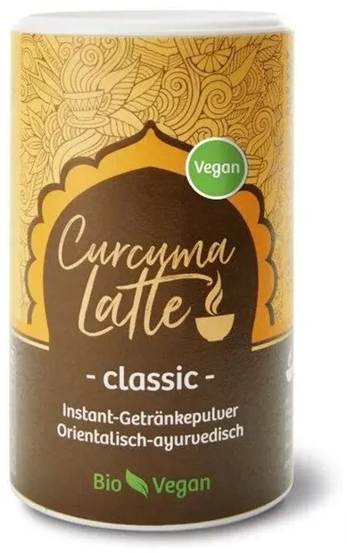 Vegan latte cu ciocolată și turmeric, 220 g, Amla Natur