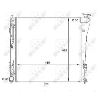 Radiator, racire motor NRF 59087