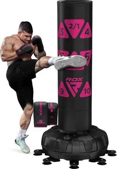 Set sac de box RDX KT Ronin 6FT 2‑în‑1 TARGET cu mănuși incluse
