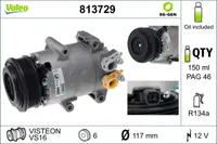 Compresor climatizare potrivit FORD B-MAX, FIESTA, FIESTA VI, FOCUS III, FOCUS III HATCHBACK 1.25-1.6D 06.08-