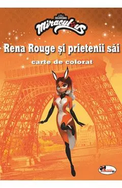 Rena Rouge si prietenii sai. Carte de colorat
