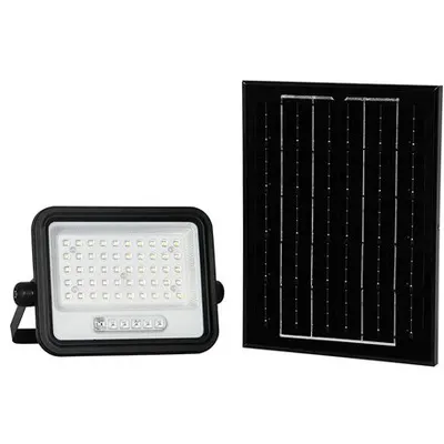 Reflector cu incarcare solara 100W 1200LM 7IN1 - negru V-TAC SKU-24083