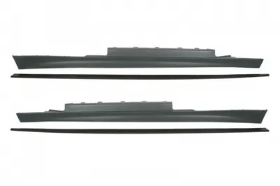 Ornament prag exterior grunduit, set potrivit BMW 4 F32, F82, 4 F33, F83 dupa 2013