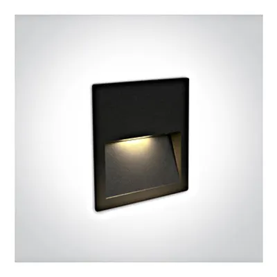 Moon Q LED 3W, 300lm, 3000K, 100-240V, IP65, negru
