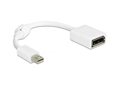 Adaptor mini Displayport la Displayport 16K30Hz/8K120Hz/4K240Hz T-M alb, Delock 65427