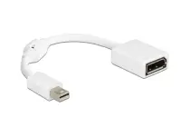 Adaptor mini Displayport la Displayport 16K30Hz/8K120Hz/4K240Hz T-M alb, Delock 65427