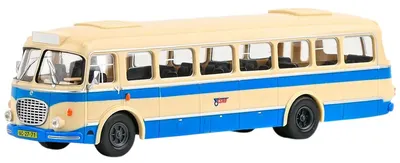Model de colecție Abrex Modern: Mașini - Skoda 706 Autobus RTO (1961), Cream/Blue, CSAD