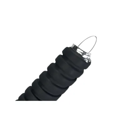 Tub flexibil 16mm, metalic acoperit cu PVC negru cu fir de tragere copex izolat