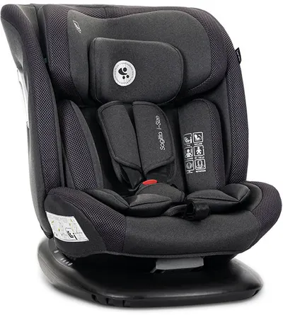 Scaun auto Lorelli - Sagitta, 360°, i-Size, 40-150 cm, Negru