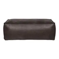 Taburet negru cu tapițerie din imitație de piele Rodeo – WOOOD