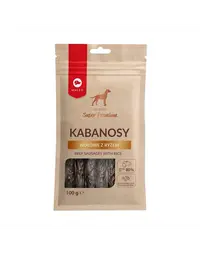 MACED Super Premium Recompense carnaciori pentru caini, cu vita si orez 100 g