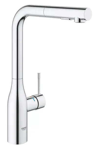 Baterie bucatarie Grohe Essence 30504000, inalta, tip L, dus, monocomanda, Crom