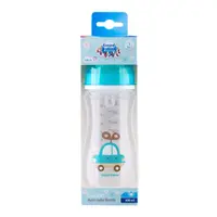 Biberon anticolici cu gat larg EasyStart Exotic Animals Albastru, 300ml, Canpol babies