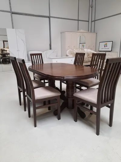 Set Marco 47 Masa 160/195 Cm + 6 Scaune Personalizabil pe Culori