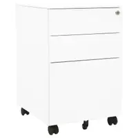 Gossi dulap dosare mobil, alb, 39x45x60 cm, otel