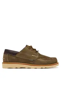 Pantofi barbati - piele naturala - verde