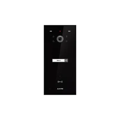 Videointerfon de exterior Electra VPH.01F03.ELBTL, 1 familie, negru, montaj ingropat