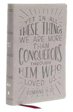 Nkjv, Holy Bible for Kids, Verse Art Cover Collection, Leathersoft, Gray, Comfort Print: Holy Bible, New King James Version