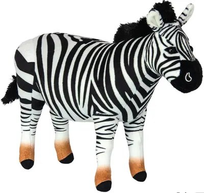 Jucărie de pluș Wild Planet - Zebra, 29 cm