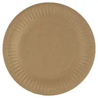 Farfurii Biodegradabile Compostabile Carton Rotunde Kraft, 18 cm, 50 Bucati