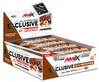 Exclusive Protein Bar, ciocolată belgiană dublă, 12 buc, Amix