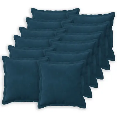vidaXL Husă pentru pernă 12 pcs HOUTEN albastru 50 x 50 cm Catifea
