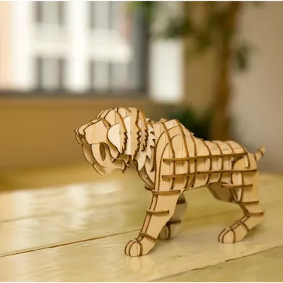 Puzzle - Tiger 3D Wooden