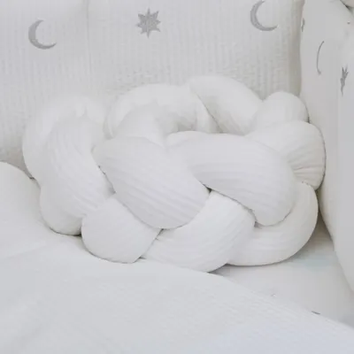 Set lenjerie de pat pentru copii Twins Cotton 7 piese albargintiu