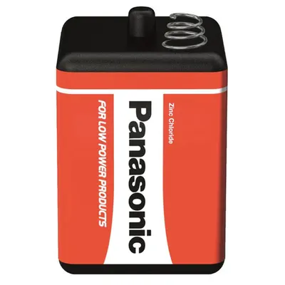 Baterie 4R25 6V cu arcuri, Panasonic Zinc