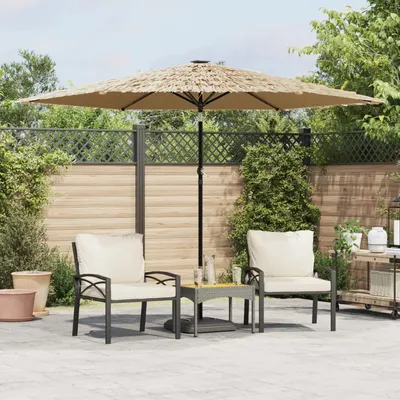 Gossi umbrela soare de gradina cu stalp din otel, maro 288x288x225 cm