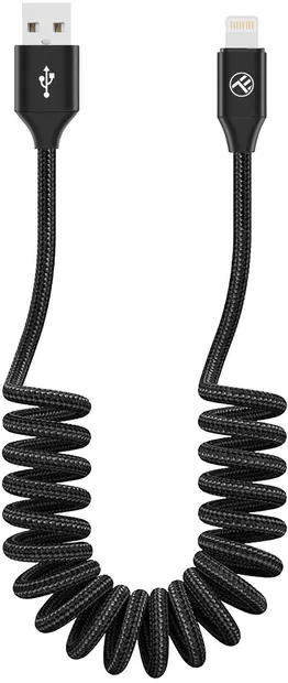 Cablu Tellur - Extendable, USB-A/Lightning, 1.8 m, negru