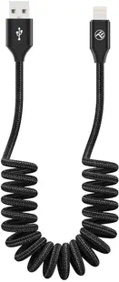 Cablu Tellur - Extendable, USB-A/Lightning, 1.8 m, negru