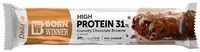Deluxe Crunchy Protein Bar, brownie cu ciocolată, 64 g, Born Winner