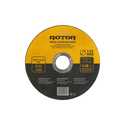 Disc abraziv pentru metal+inox ROTOR 125*1,2*22,23 - Pachet 25 bucati
