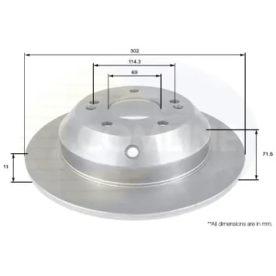 Disc frana COMLINE ADC2409