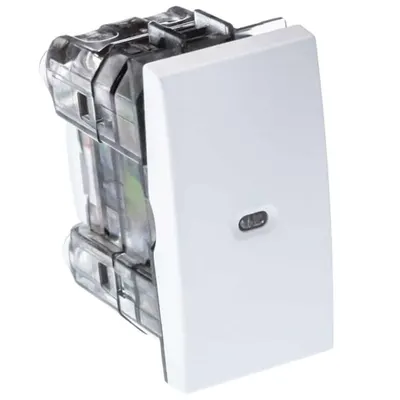 Intrerupator simplu SERIA M ST cu LED 1M 10A ALB