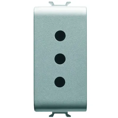 Priza 1 modul standard italian Gewiss Chorus GW14201, titan