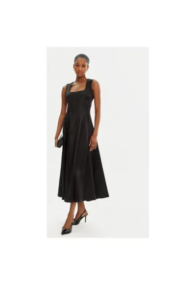 Rochie dama - 305265432 - Viscoza - Negru - Negru
